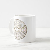 Chartres Labyrinth - Spirituelles Symbol Antique 1 Kaffeetasse (Vorderseite Links)