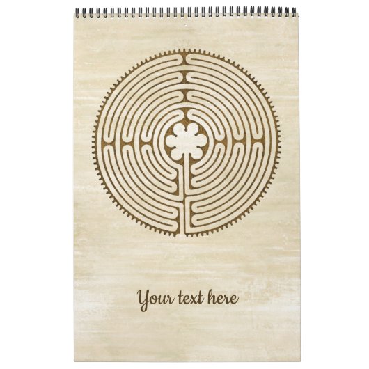 Chartres Labyrinth - Spirituelles Symbol Antique 1 Kalender (Titelbild)