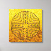 Chartres Labyrinth - Spirituelles Symbol Antique 1 Leinwanddruck (Vorderseite)