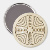 Chartres Labyrinth - Spirituelles Symbol Antique 1 Magnet (Vorderseite/Rückseite)