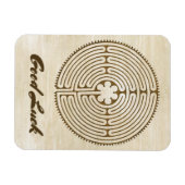 Chartres Labyrinth - Spirituelles Symbol Antique 1 Magnet (Horizontal)