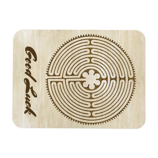 Chartres Labyrinth - Spirituelles Symbol Antique 1 Magnet (Horizontal)