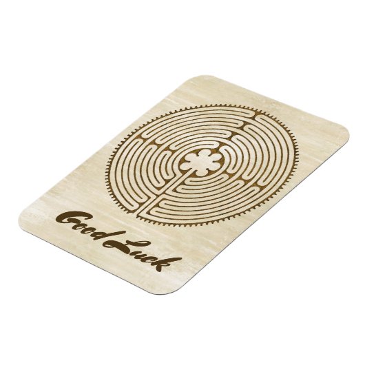 Chartres Labyrinth - Spirituelles Symbol Antique 1 Magnet (Linke Seite)