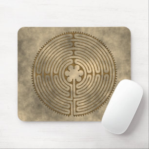 Chartres Labyrinth - Spirituelles Symbol Antique 1 Mousepad
