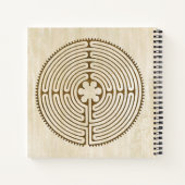 Chartres Labyrinth - Spirituelles Symbol Antique 1 Notizblock (Rückseite)