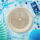 Chartres Labyrinth - Spirituelles Symbol Antique 1 Pappteller (Party)