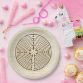 Chartres Labyrinth - Spirituelles Symbol Antique 1 Pappteller (Party)
