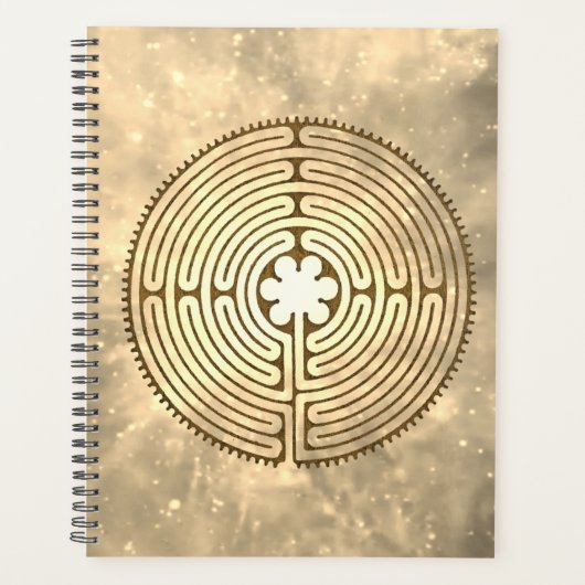 Chartres Labyrinth - Spirituelles Symbol Antique 1 Planer (Vorderseite)