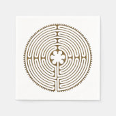 Chartres Labyrinth - Spirituelles Symbol Antique 1 Serviette (Vorderseite)