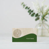 Chartres Labyrinth - Spirituelles Symbol Antique 1 Visitenkarte (Stehend Vorderseite)