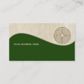 Chartres Labyrinth - Spirituelles Symbol Antique 1 Visitenkarte (Rückseite)