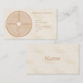 Chartres-Labyrinth Visitenkarte (Vorne/Hinten)