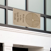 Chartres-Labyrinthantikenart + Ihre Ideen Banner (Äußeres Gebäude)