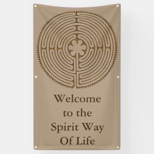 Chartres-Labyrinthantikenart + Ihre Ideen Banner (Vertikal)