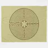 Chartres-Labyrinthantikenart + Ihre Ideen Fleecedecke (Vorderseite (Horizontal))