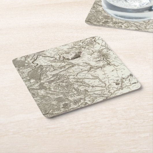 Chartres Rechteckiger Pappuntersetzer (angewinkelt)