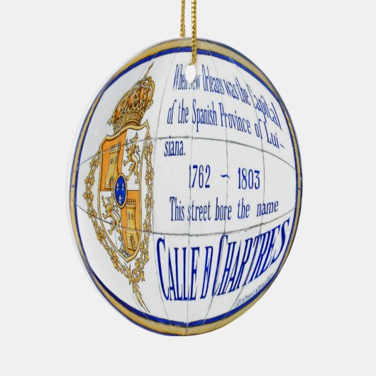 Chartres Tile Round Keramikornament (Rechts)