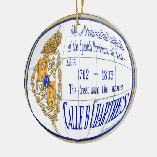 Chartres Tile Round Keramikornament (Links)