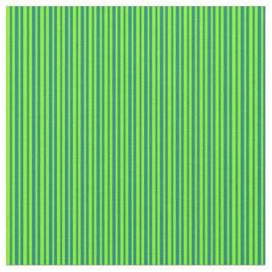 Chartreuse & Aquamarine Linien Stoff