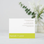 Chartreuse-Banner:Dankeskarte Dankeskarte (Stehend Vorderseite)