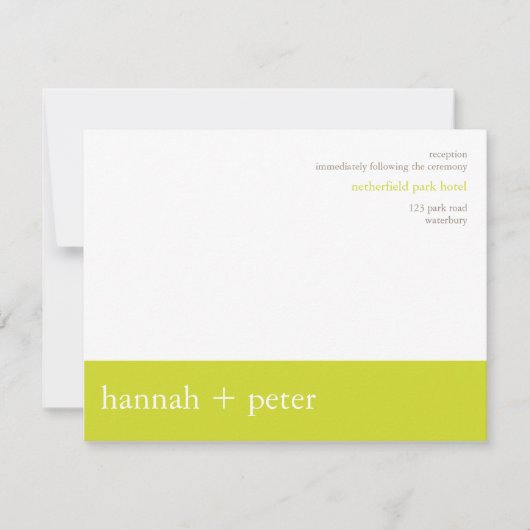 Chartreuse-Banner: Empfang Einladung (Vorderseite)