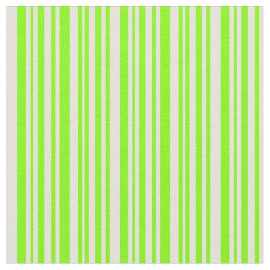 Chartreuse & Beige Lined Muster Stoff (Nahaufnahme)