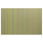 Chartreuse, Blue, Brown, Goldenrod, Red Lines Stoff (Yard (91,4 cm))