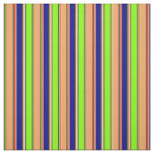 Chartreuse, Blue, Brown, Goldenrod, Red Lines Stoff (Muster)