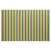 Chartreuse, Blue, Brown, Goldenrod, Red Lines Stoff (Fat Quarter (45,7 x 55,9 cm))