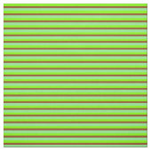 Chartreuse, Braun und hellgrüne Streifen Stoff (Muster)