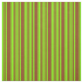 Chartreuse & braune, farbige Linse/Streifenmuster Stoff (Muster)