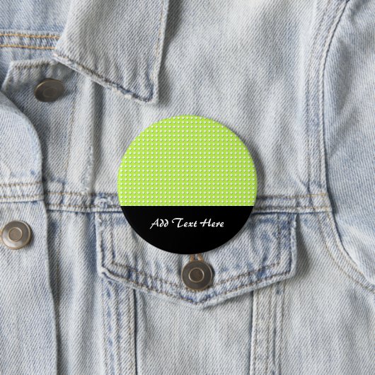 Chartreuse Bright Lime Green Pattern - Diamonds Button (Beispiel)