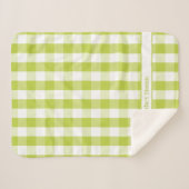 Chartreuse Buffalo Karo Decke mit Namen Sherpadecke (Vorderseite (Horizontal))