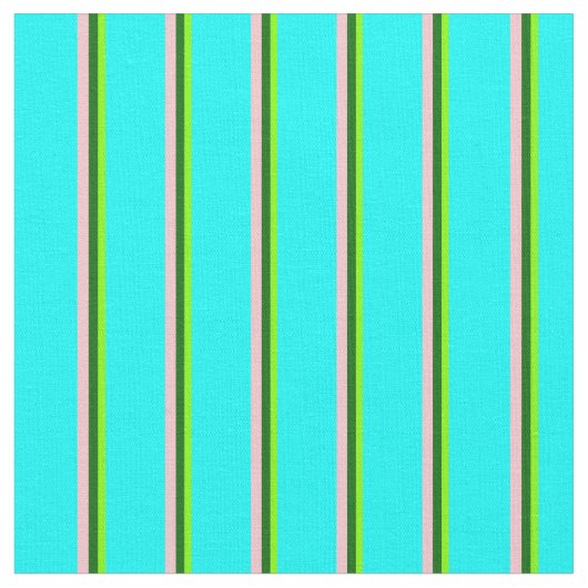 Chartreuse, dunkelgrüne, rosa und Cyan-farbene Lin Stoff (Nahaufnahme)