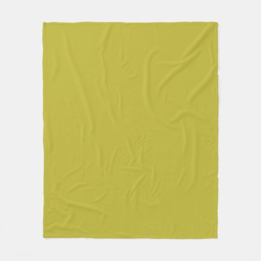 Chartreuse-Farbe Gelblich Grün Schlicht Minimalist Fleecedecke (Vorderseite)