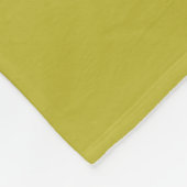 Chartreuse-Farbe Gelblich Grün Schlicht Minimalist Fleecedecke (Ecke)