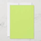 Chartreuse-Farn-Hochzeit Einladung (Rückseite)