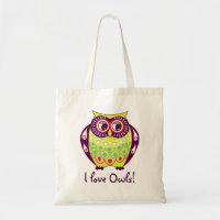 Chartreuse fette Liebe-Eulen-Taschen-Tasche der