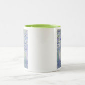 Chartreuse Figs Wasserfarbe Zweifarbige Tasse (Mittel)