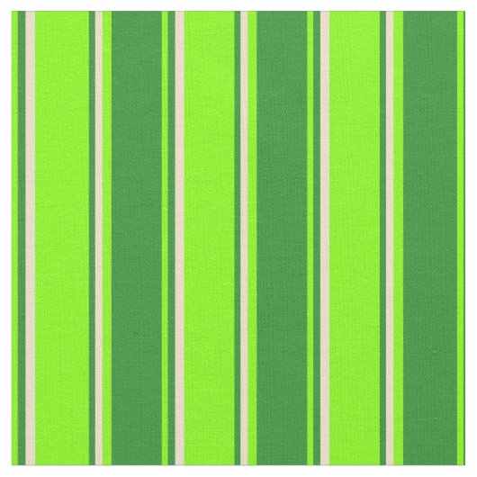 Chartreuse, Forest Green & Tan Streifen Stoff (Nahaufnahme)