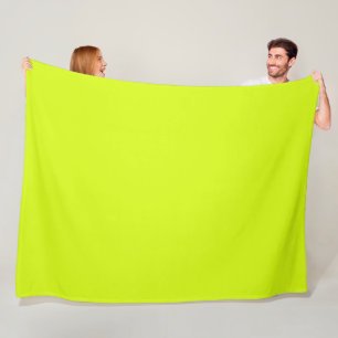 Chartreuse Gelb (einfarbig) Fleecedecke