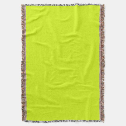 Chartreuse Gelb (feste Farbe) Decke (Vorderseite Vertikal)
