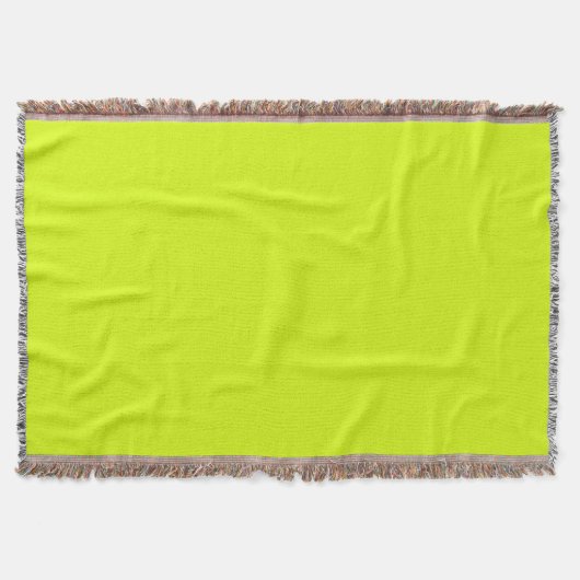 Chartreuse Gelb (feste Farbe) Decke (Vorderseite)