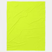 Chartreuse Gelb (feste Farbe)  Fleecedecke (Vorderseite)