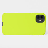 Chartreuse Gelb (feste Farbe) iPhone Hülle (Rückseite (Horizontal))