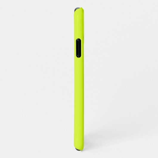 Chartreuse Gelb (feste Farbe) iPhone Hülle (Rechte Seite)