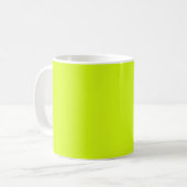 Chartreuse Gelb (feste Farbe) Kaffeetasse (Vorderseite Links)