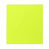 Chartreuse Gelb (feste Farbe) Notizblock (Vorderseite)