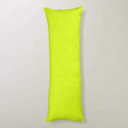Chartreuse Gelb (feste Farbe) Seitenschläferkissen (Rückseite (Vertikal))