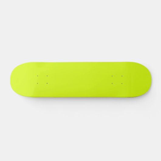 Chartreuse Gelb (feste Farbe) Skateboard (Horizontal)